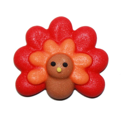 Mini Turkey Royal Icing cake topper edible layon 30/pkg