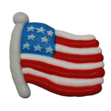 USA Flag Royal Icing Edible Cupcake Decorations, Bulk