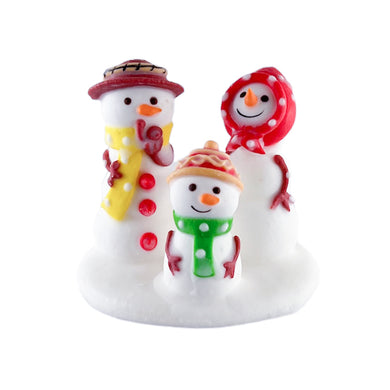 Edible Snowman Family Gingerbread House & Cake Toppers/12 pk