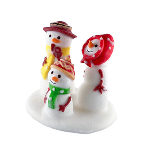 3D Edible Snowman Family Gingerbread House & Cake Toppers/12 pk