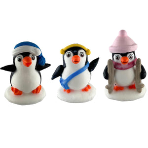 Edible Assorted Penguin Gingerbread House Decorations or Cake Toppers/12 pkg