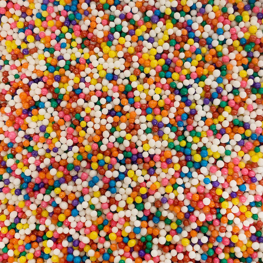 Celebakes Rainbow Nonpareils- pack of 6 jars- 3.8 ounce each