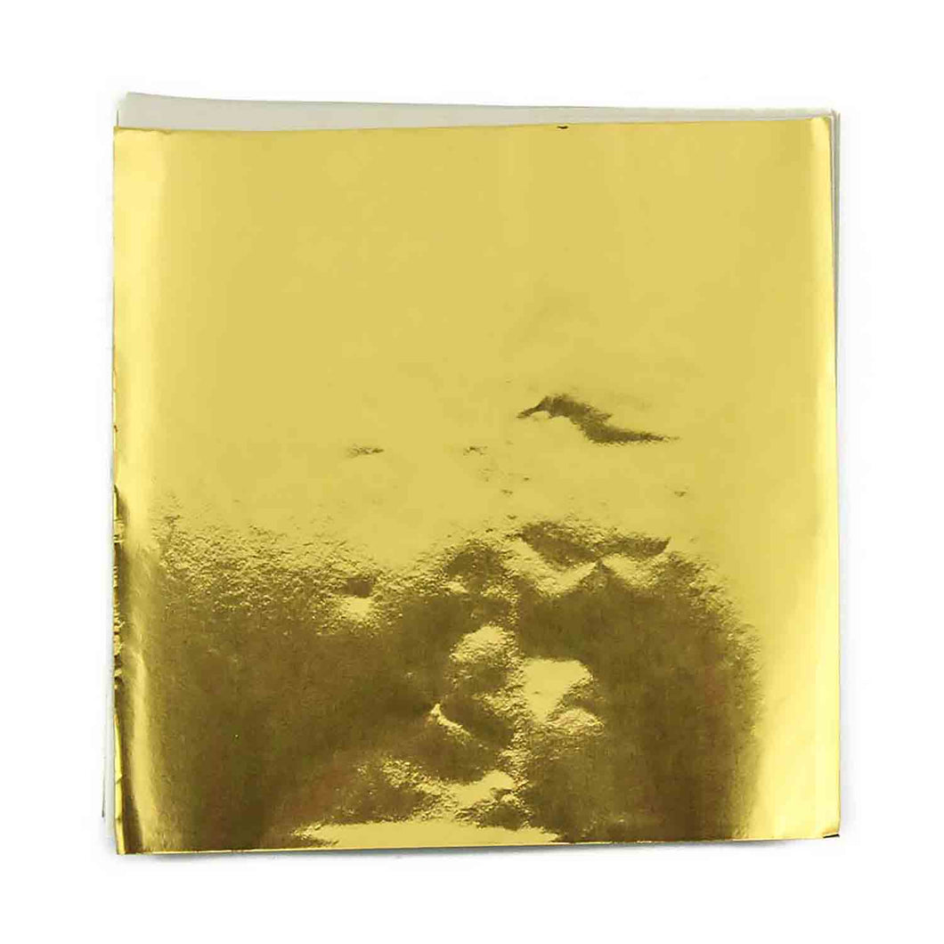 3 x 3 Gold Candy Foil Squares, Case of 1000