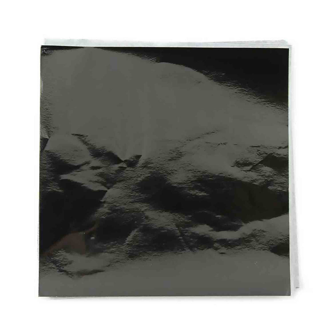 4 x 4 Black Candy Foil Squares, Case of 1000