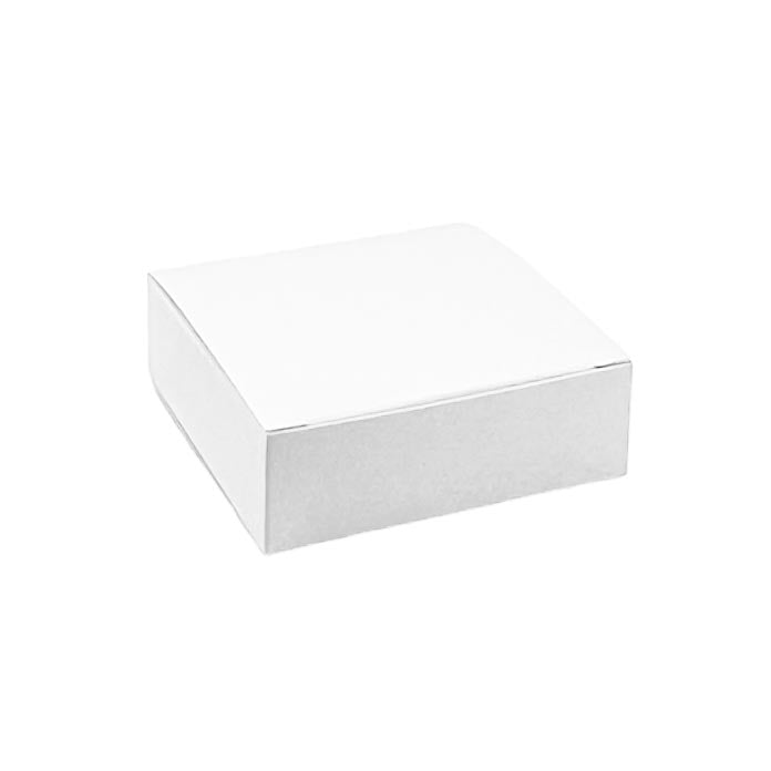 3 oz. Folding Short One-Piece Boxes, White