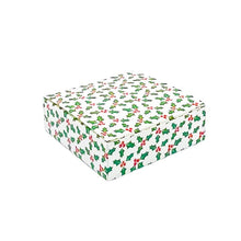 3 oz. Folding Short One-Piece Boxes, Holly & Berries