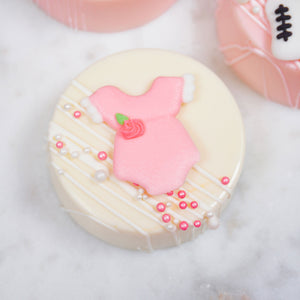 Baby Pink Romper Royal Icing Cupcake Decorations - Retail pkg