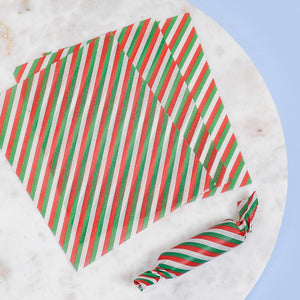 Holiday Stripes Wax Paper Wrappers for Caramels, Case of 1000