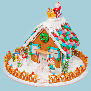 3D Royal Icing Santa and Sleigh Gingerbread House & Cake Toppers/10 pk