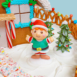3D Royal Icing Elf Gingerbread House Decoration & Cake Toppers/20 pk