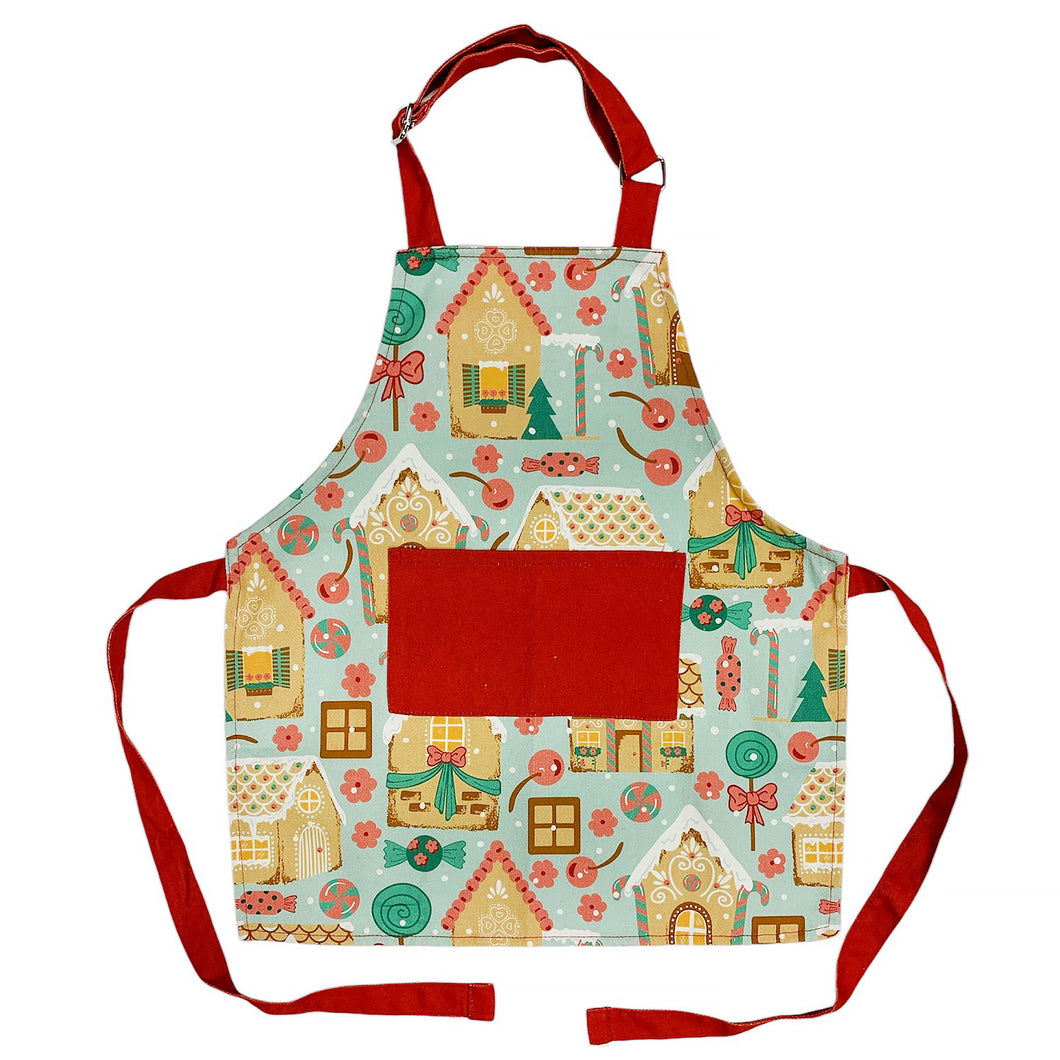 Sweet Gingerbread House Child Apron