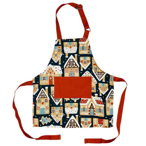 Gingerbread Village Child Apron