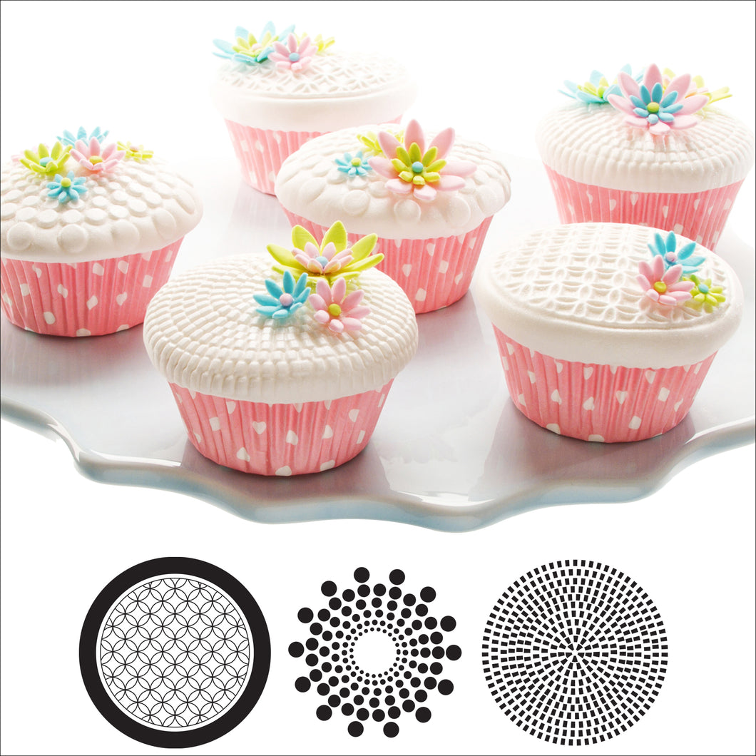 Cupcake and Cookie Texture Tops - Geometric