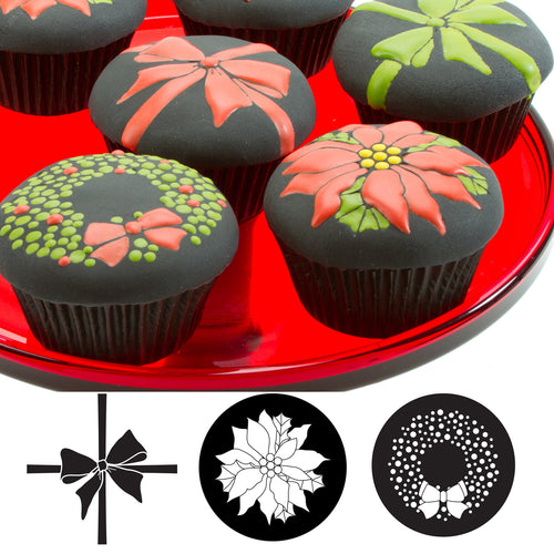 Cupcake and Cookie Texture Tops - Christmas