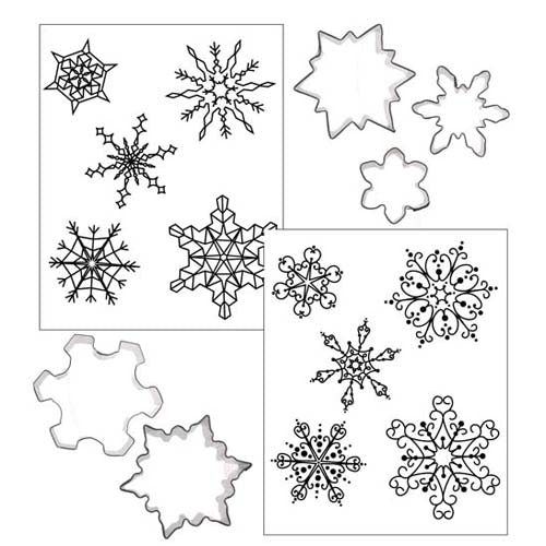 Snowflake Stencil - Cheap Cookie Cutters