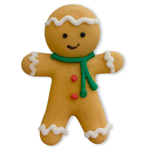 Large Gingerbread Boy Royal Icing Decorations- Bulk