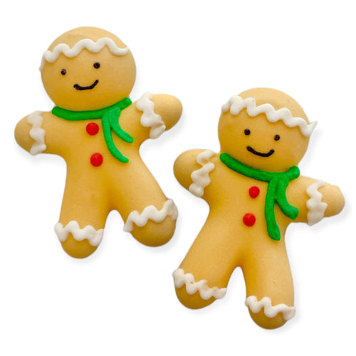 Medium Gingerbread Boy Royal Icing Decorations - Retail Package