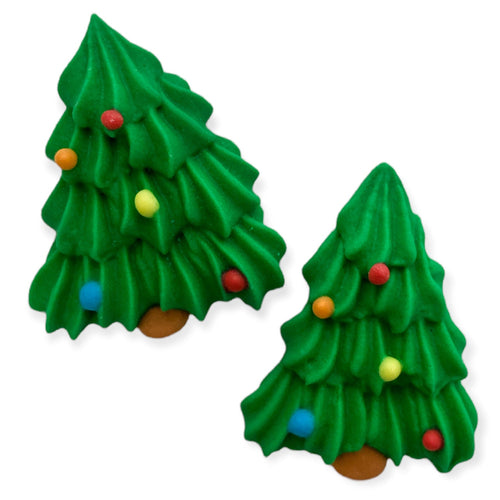 Medium Christmas Tree Royal Icing Decorations - Bulk