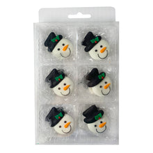 Large Snowman Face Royal Icing Decorations - Retail Package
