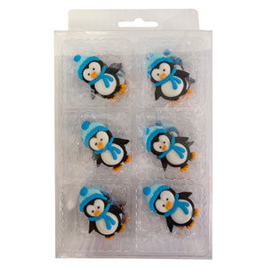 Large Penguin Royal Icing Decorations - Retail Package