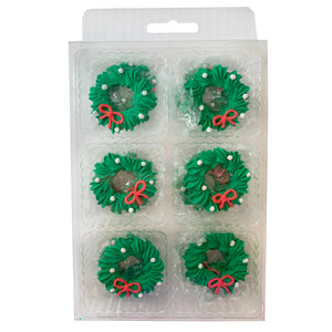 Medium Wreath Royal Icing Decorations - Retail Package