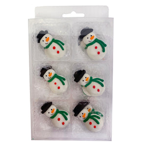 Medium Snowman Royal Icing Decorations - Retail Package