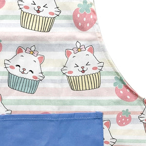 Children's Apron- Kitty Cat Cupcakes