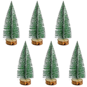 Snow-Tipped Holiday 6" Christmas Tree Cake Toppers 144/pkg