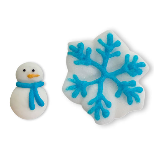 Winter Assortment Royal Icing Decorations - Retail Package